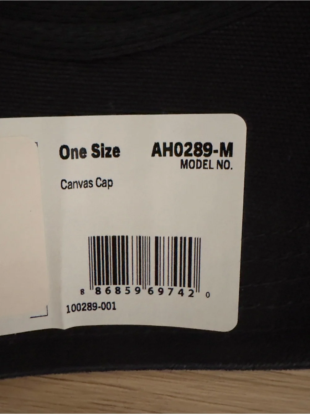 Carhartt Canvas Logo Cap (Black) - One Size